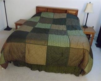 Queen bed with headboard