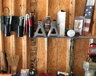 Jackstands, flags and tail lights