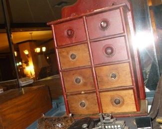 Beautiful old spice cabinet