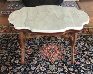 Marble topped table - $80