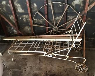 Vintage wrought Iron Chaise Lounge $45