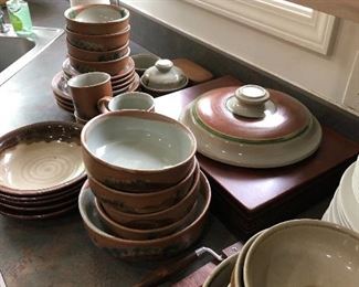 pottery dinnerware signed