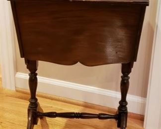 ANTIQUE WOOD SEWING CABINET