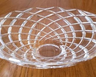 TIFFANY  & CO. 12" DIA CRYSTAL SHALLOW BOWL