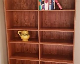 TEAK BOOKCASE 76" H x 12" D x 47" W