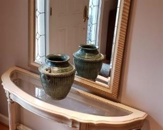 ENTRY TABLE W/MIRROR