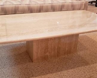 TRAVERTINE COCKTAIL TABLE 51 X 27