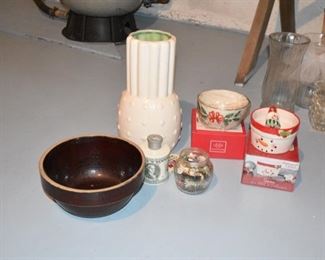 RED WING POTTERY.  BROWN BOWL