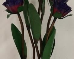 Metal Purple flowers