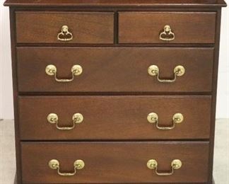 Petite mahogany chest