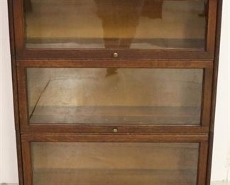 3 stack Lawyers bookcase