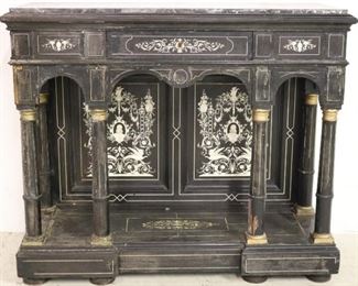 Fancy Victorian marble top hall table