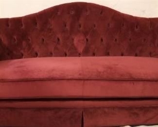 Burgundy chesterfield sofa