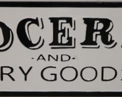 Groceries and Dry Goods sign