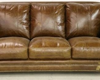 Leather Italia Butler Sofa in Brown