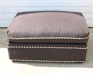 Black & white ottoman