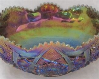 Hobstar carnival bowl by Imperial