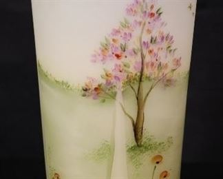 Hand painted Fenton vase