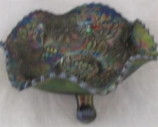 Water Lily footed carnival bowl