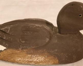Wooden duck decoy