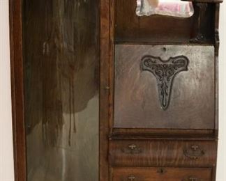 Original finish oak side by side