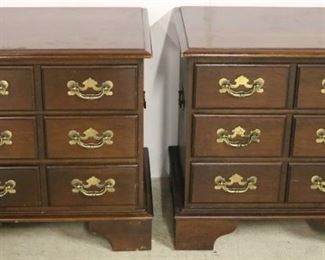 Matching pair bedside stands
