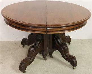 Victorian walnut dining table
