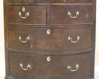 Bow front corner chest
