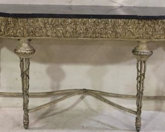 Marble & iron console