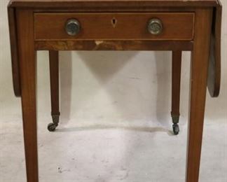Drop leaf inlaid table