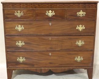 Inlaid 3 over 3 chest