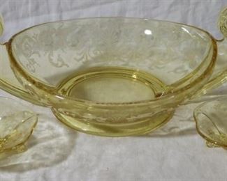 Fostoria Versailles console set