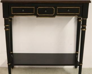 Butler Black and Gold Hall Table