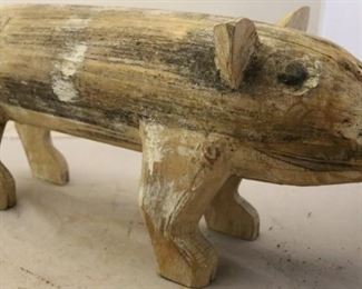 Wooden pig