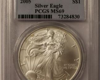 graded silver dollar