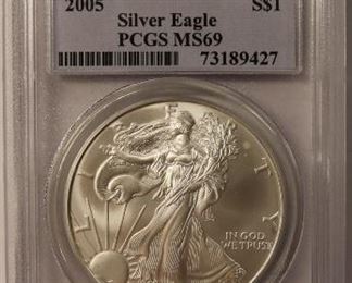 graded silver dollar