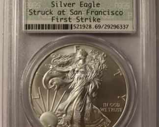 graded silver dollar