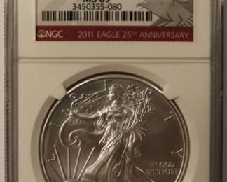 Graded silver dollar