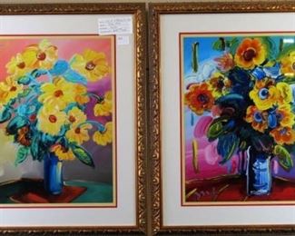 Vase with flowers giclee by Peter Max