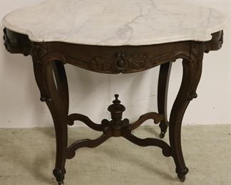 Turtle shape marble top table