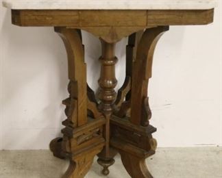 Marble top Victorian table