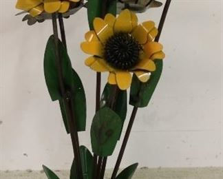 Sunflower metal art