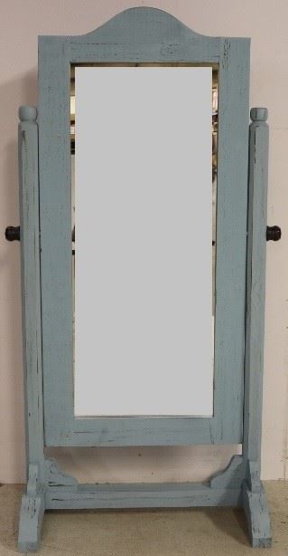 Painted cheval mirror