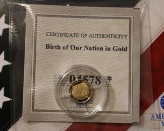 Birth of our Nation in Gold 