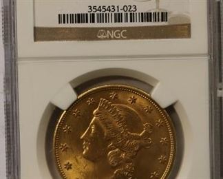 1907 Liberty $20 gold coin