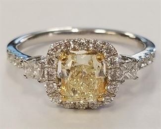 18KT White Gold Diamond Ring Appraisal at $12,400