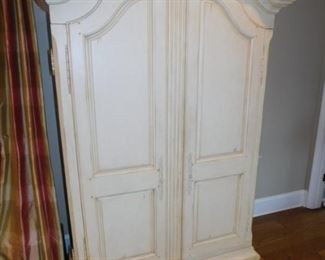 Entertainment wardrobe. Holds flat screen tv, or stereo components or clothes. Shelf over 6 drawers. $650