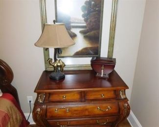 Bombay style night stand, 2 drawers over 3 drawers. $275