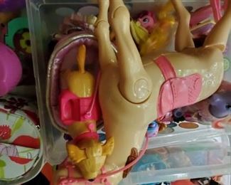 Barbie horse and toys, My Little Pony