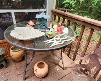 patio table (has been kept inside until we moved it outside for the sale prep)